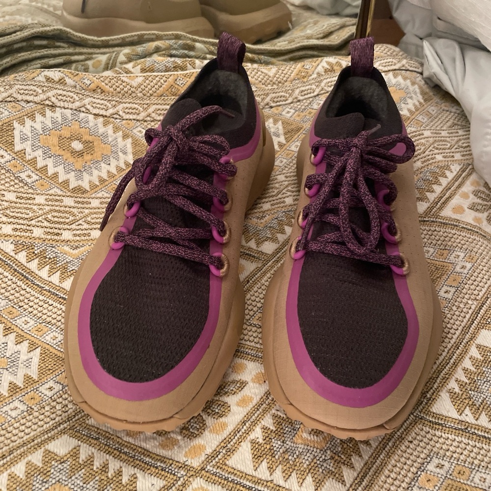 All Birds Purple/Tan trail shoes